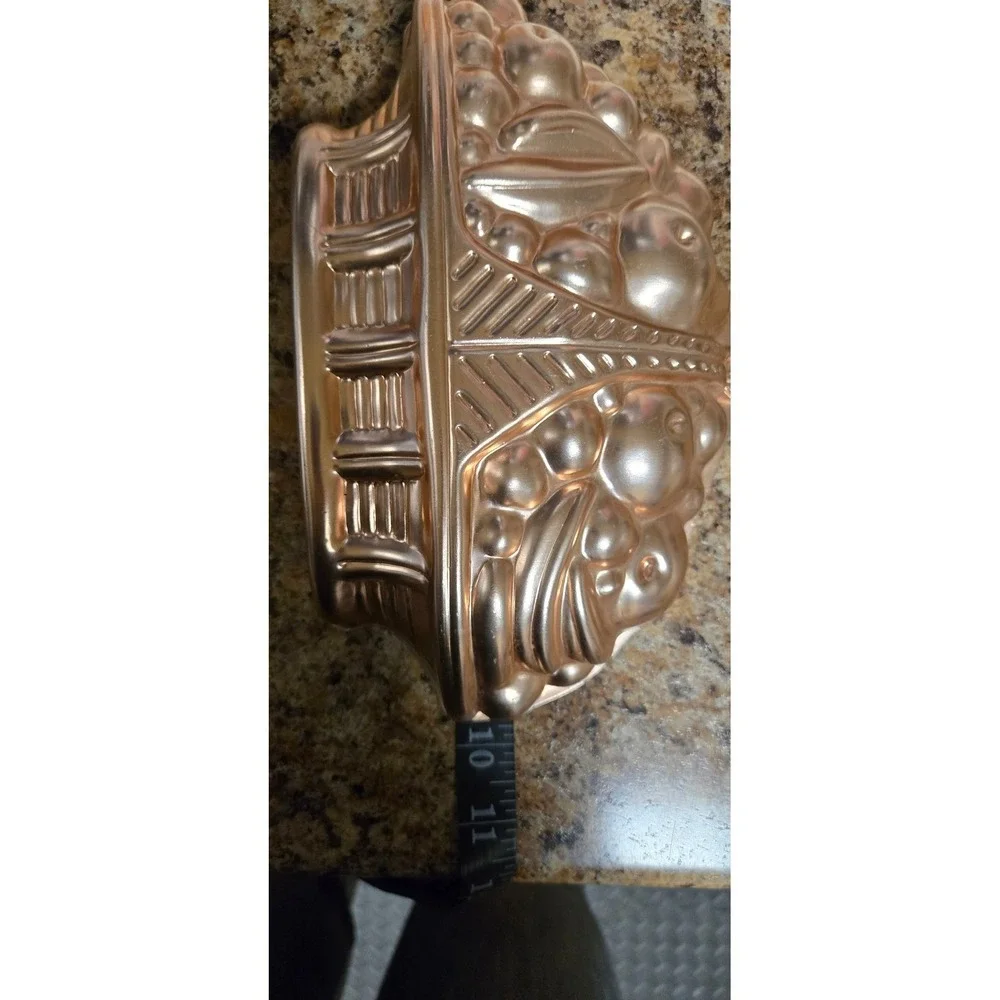 Vintage Mirro Copper Tone Mold Set Fruit‎ Design 3 Piece *Made USA Cottagecore